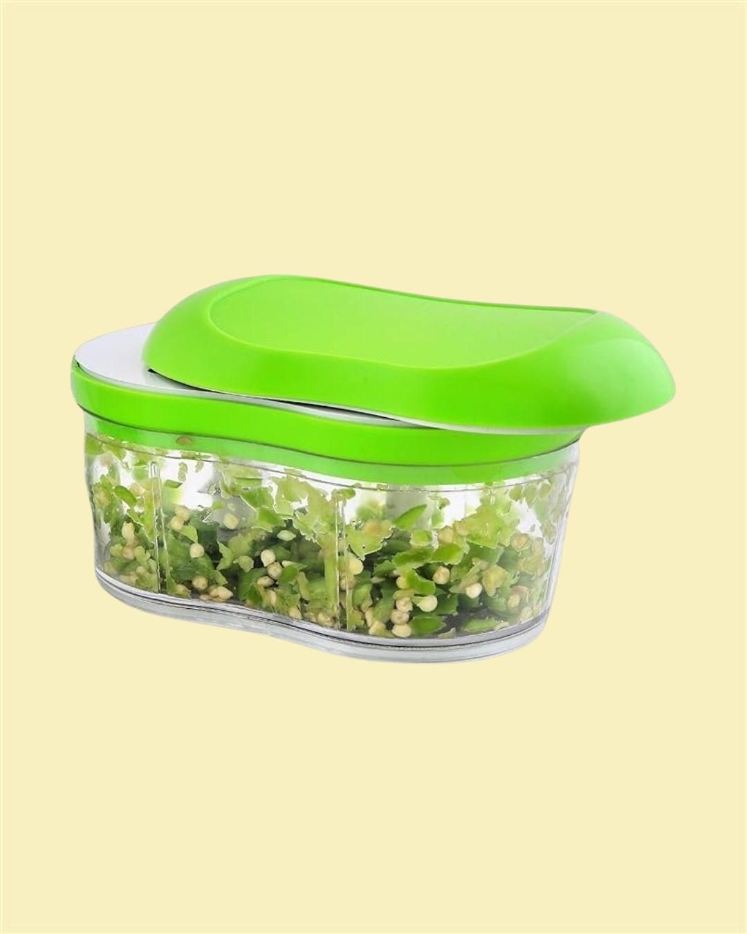 Manual Hand Push Chopper Slicer Container